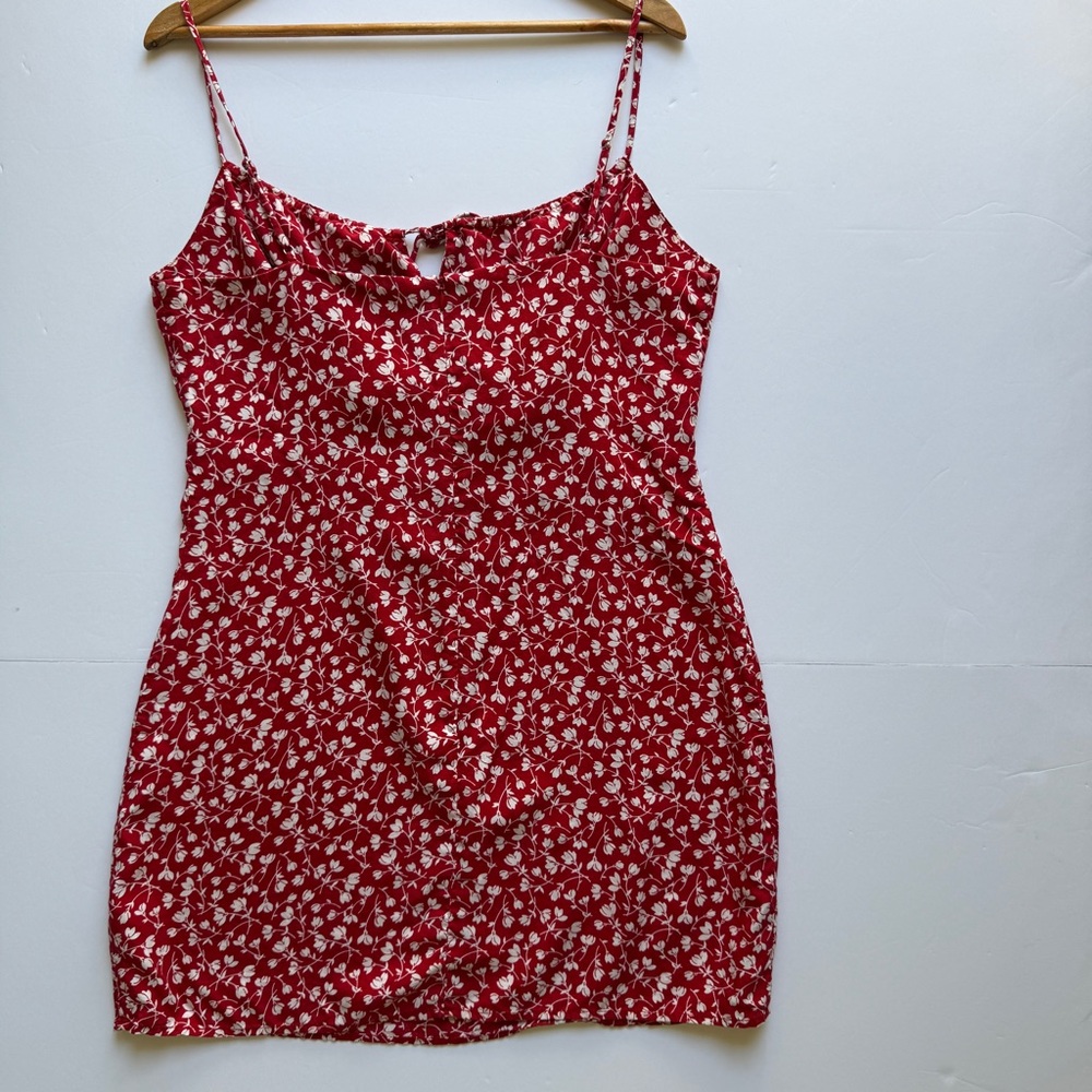Reformation Red Floral Dress - Picture 2 of 11